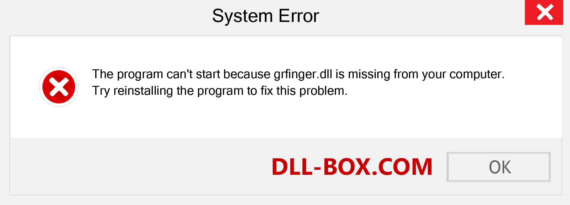  grfinger.dll file is missing?. Download for Windows 7, 8, 10 - Fix  grfinger dll Missing Error on Windows, photos, images